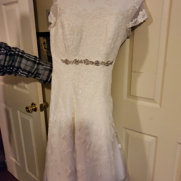 Coctail length Wedding Gown - Picture 3 of 3